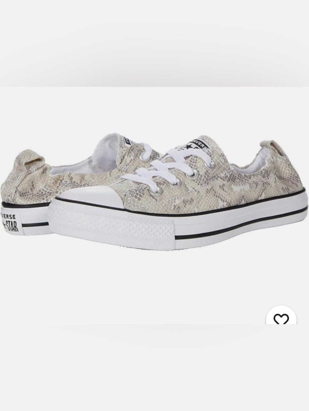 Converse All Star Shoreline Chuck Taylor Sneakers Snake Print size 8